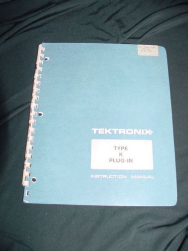 Tektronix Type K Plug-In Unit Instruction Manual--1970