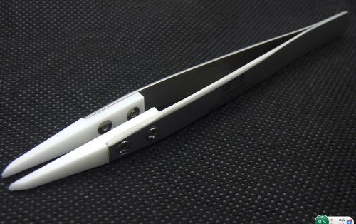 Stainless steel heat resistant 1200°cpointed ceramic tip tweezers coil electrical for sale