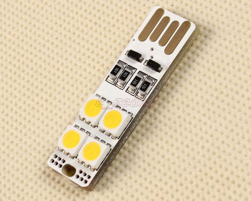 Usb light board warm white 5050 smd led double-sided usb interface icsi006b for sale