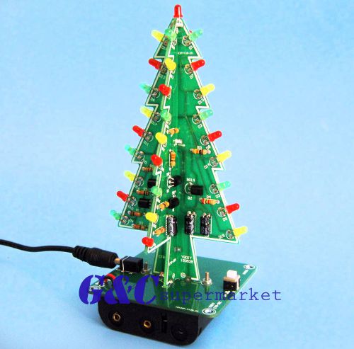 Christmas trees led diy kit professional red green flash led circui m111 for sale