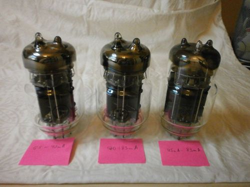 6S33S/ 6C33C Selected  three tubes. Lot of 3pc.