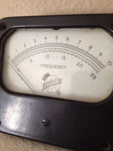 Tektronix Frequency Gauge 0-10 0-25 Vintage