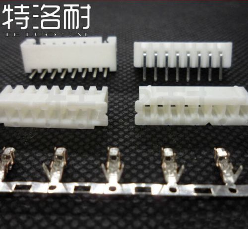 100PCS 2.54MM 8 Pin 8P Bent pin Wire Plug Connector Header + Terminal + Housing