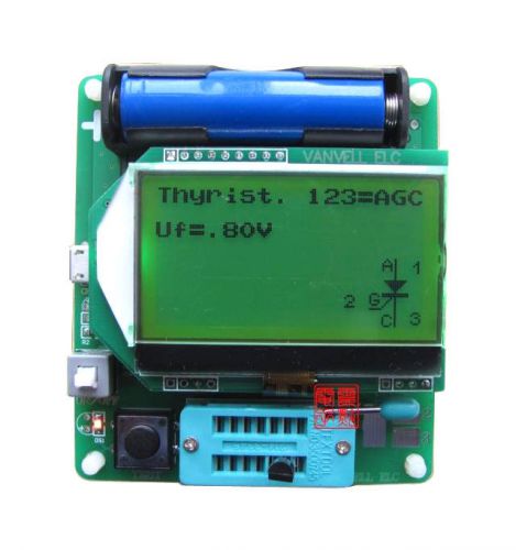 Esr meter digital mega328 transistor tester diode triode inductor capacitance for sale