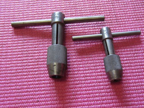 GTD USA 3/8  &amp;  7/16&#034; nose hole tap wrench # 329 &amp; 333 toolmaker machinist  tool