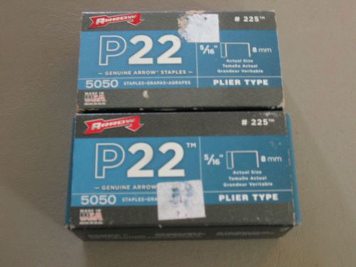 2 boxes of P22 5/16&#034; 8mm Arrow Staples - 5050 pcs. per box