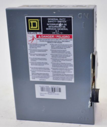 Square d du321 30a240vac series e2 general duty safety switch for sale