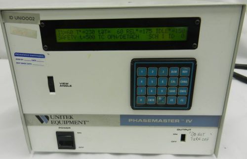 Unitek PM4A Equipment Phasemaster IV Welding Controller *E3F