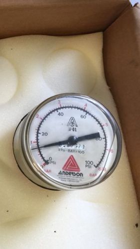 Sanitary 2&#034; stainless steel liquid filled pressure gauge for sale