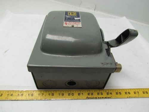 Square D HU361 Ser. D1 Disconnect/ Safety Switch 30amp Non fuse 600VAC 250VDC