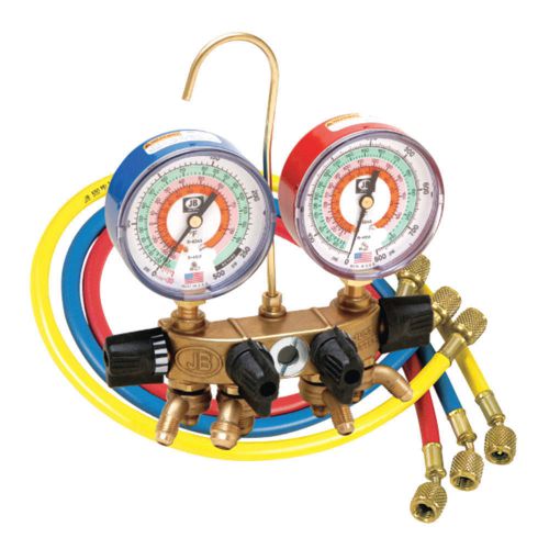 Brand new yellow jacket test gauge 4 port manifold for sale