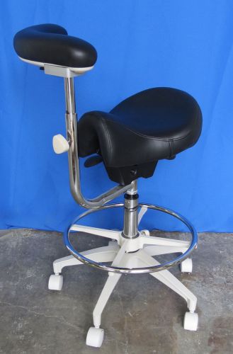 Crown Seating Durango C90SBA Assistant&#039;s Saddle Stool Dental Chair w Ratchet Arm