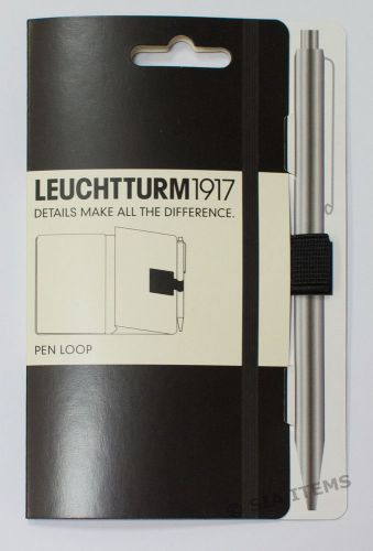 Leuchtturm 1917 Pen Loop Black self-adhesive