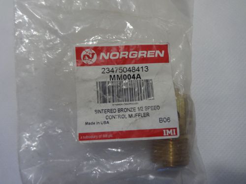 New in factory package norgren mm004a 1/2&#034; bronze speed control muffler-silencer for sale