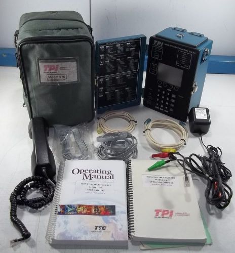 Acterna tpi 570 isdn primary rate test set w/ cables and charger for sale