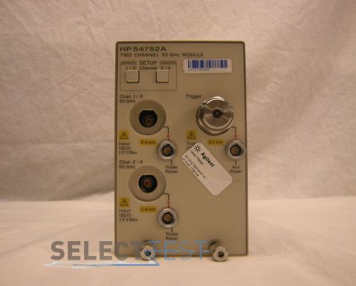 Agilent / hp 54752a module, 2 channels 50 ghz (ref:364) for sale