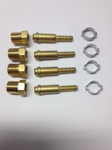 ARGON Fitting Nut &amp; 1/4 hose Nipple MIG,TIG welding B-RH-ARGON-250 As In Picture