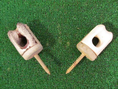 Ceramic screw in threaded electrical insulators. for sale