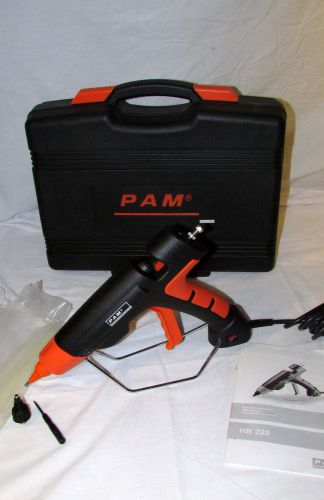 PAM HB 220 Industrial Glue Gun Adhesive Pistol in Case with Spare Nozzle