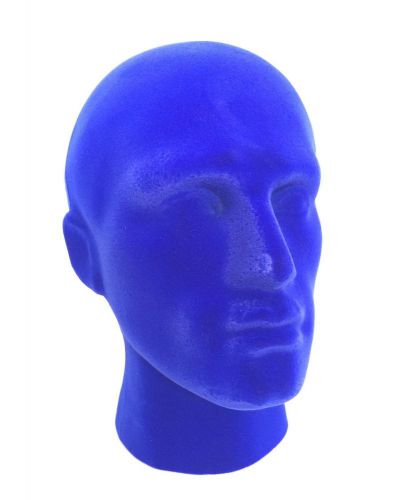 Male Velvet Mannequin Head Stand for Model Glass Wig Cap Display High Quality BL