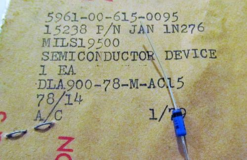 Rectifier Diode,CIT,JAN 1N276,NSN,5961-00-615-0095,50 Volt, DO-72,1 Pc