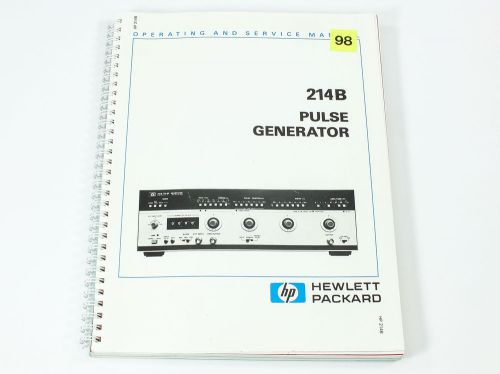 Pulse Generator Operating and Service Manual - HP 214B
