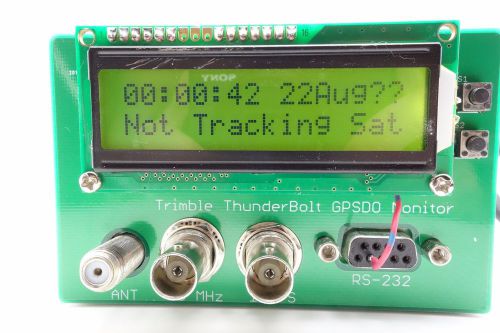 Trimble ThunderBoltTiming GPS Receiver GPSDO 10MHz GPS Disciplined Clock Monitor