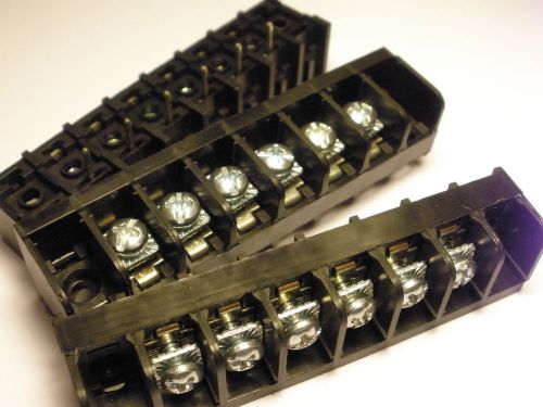( 3 pc. ) augat/tyco 6pcv-06-008, 6 position, barrier terminal block strips, new for sale