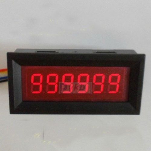 0-999999 6 digit led counter panel meter dc 8-12v up plus totalizer dc 5v for sale