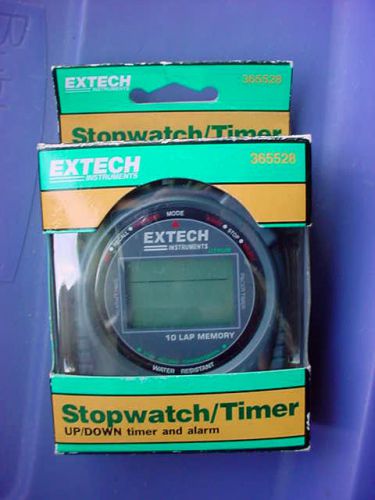 Extech 365528 water resistant stopwatch/timer never used for sale