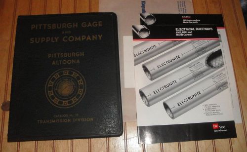 Vintage 1946 pittsburgh gage &amp; supply comp transmission division tables/catalog for sale