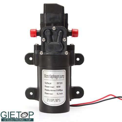 Dc 12v 60w electric diaphragm high pressure washing pump automatic switch black for sale