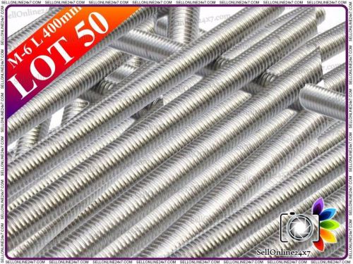 M5/5mm lot of 50 pcs a2 stainless steel threaded bar rod studding 400mm for sale