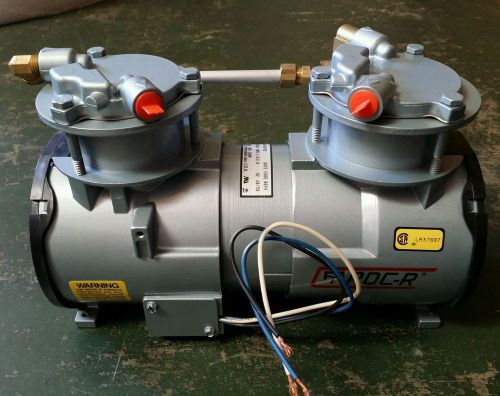 GAST Oil-Less Vacuum Pump RAA-V110-ED 230/220 Volts Piston Air Compressors