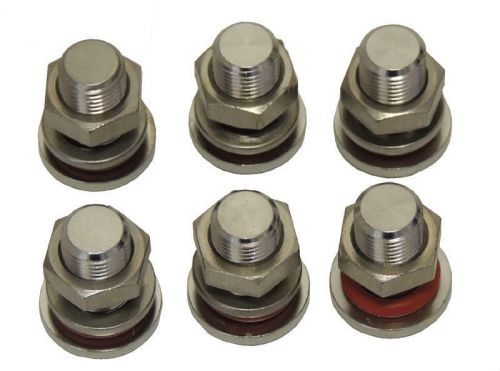 Lot 6 stainless steel 10mm round pipe blind 18mm cap 22mm bolt length fittings for sale