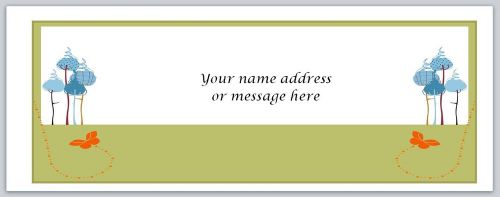 30 Personalized Return Address Labels Butterflies Buy 3 get 1 free (bo683)