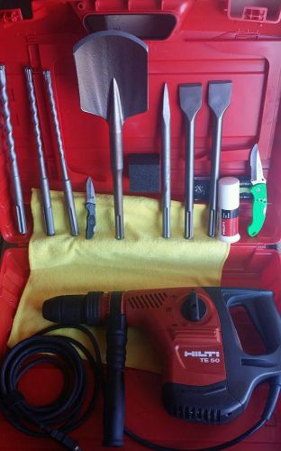 Hilti te 50 hammer drill,free bits &amp; chisels, great cond,l@@k, fast shipping for sale
