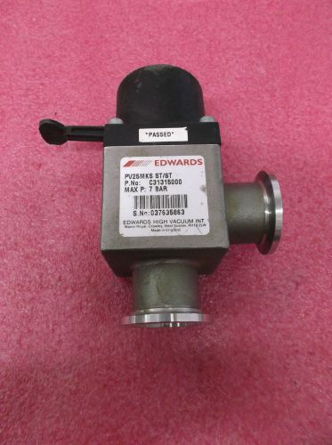 Edwards vacuum pv25mks st/st pneumatic isolation valve c31315000 for sale