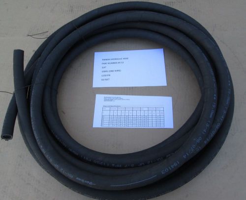 PARKER HYDRAULIC HOSE AX-12 100R1 ONE WIRE 3/4&#034; 1250 PSI 50 FEET