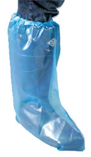 Ag-Tek BC300 25 pair Medium / Large Plastic Protective Elastic Boot Shoe Covers