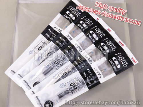 5pcs umr-87 black 0.7mm / rollerball refill for uni-ball signo / gel ink for sale