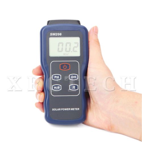 SM206 Solar power meter  also can measure glass light intensity to verify glass
