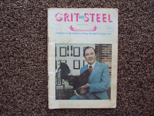 Gamefowl - Vintage Old Collectible Book - Grit and Steel February 1979