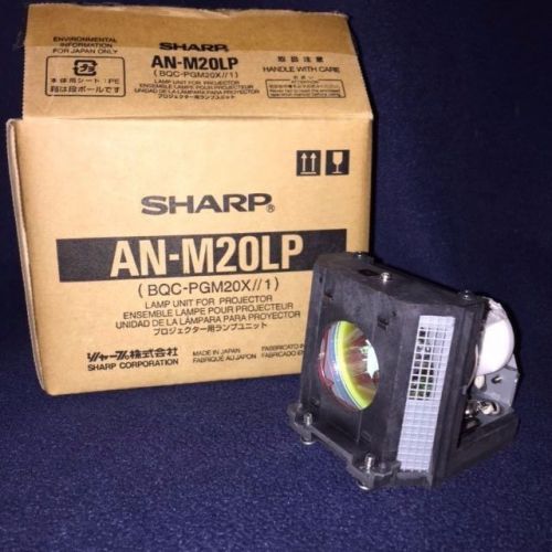SHARP AN-M20LP PROJECTOR LAMP IN CAGE MODULE NEW UNOPENED ORIGINAL BOX FREE SHIP