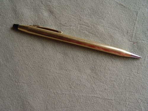 VINTAGE &#034;CROSS&#034; GOLD FILLED 20/12K. BALLPOINT PEN. SIGN COVERED BY &#034;CONOCO&#034;, USA