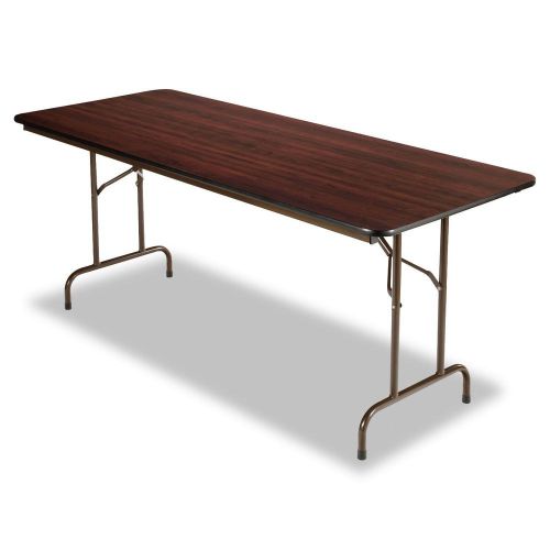 72&#034; x30&#034; melamine folding table walnut restaurant home outdoor indoor ab967796 for sale