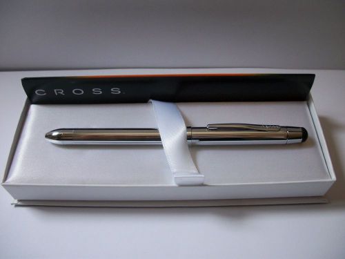 Cross tech3+ multifunction pen with stylus - lustrous chrome  at0090-1 for sale