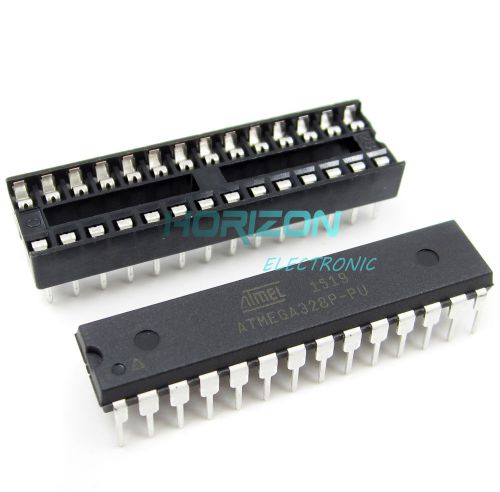 ATMEGA328P-PU with arduino UNO BOOTLOADER + DIP SOCKET NEW AT5