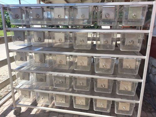 Lab rodent cages from allentown good condition 30 bins stainless steel - rabbit for sale