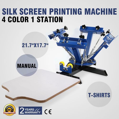 4 color 1 station silk screen printing machine t-shirt desktop four color great for sale